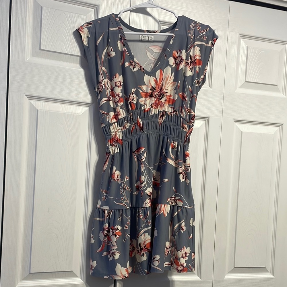 Floral blue Dress